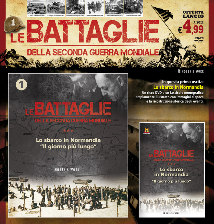 Collana editoriale <br> "Le Battaglie della <br> Seconda guerra mondiale" <br> <br>Casa Editrice: <br>Hobby & Work