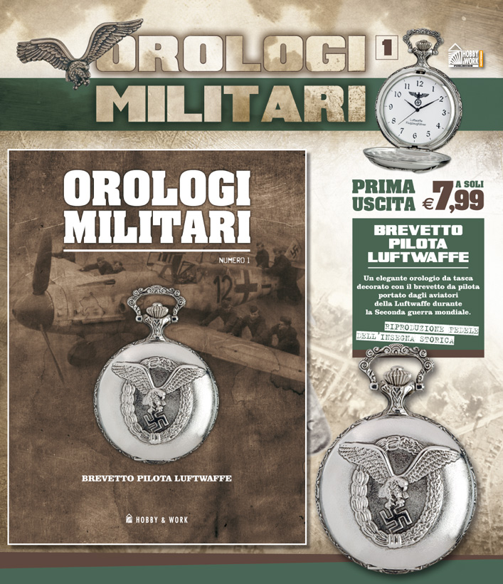 Collana editoriale <br> "Orologi Militari <br> da tasca" <br> <br>Casa Editrice: <br>Hobby & Work